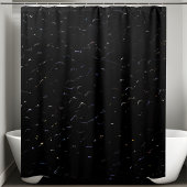 Stijlvolle glinsterende zwarte Sequin Douchegordij Douchegordijn