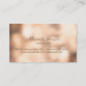 Stijlvolle Glitter Hairdryer Bokeh Loyalty Kaart (Achterkant)