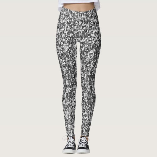 Stijlvolle glitter leggings (Voorkant)