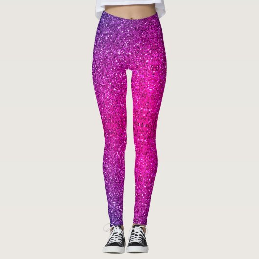 Stijlvolle glitter leggings (Voorkant)