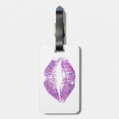 Stijlvolle glitter Lips #22 Bagagelabel (Achterkant verticaal)