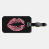 Stijlvolle glitter Lips #24 Bagagelabel (Achterkant horizontaal)
