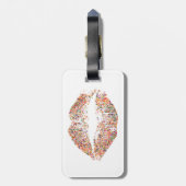 Stijlvolle glitter Lips #26 Bagagelabel (Achterkant verticaal)