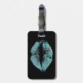 Stijlvolle glitter Lips #29 Bagagelabel (Achterkant verticaal)