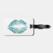Stijlvolle glitter Lips #30 Bagagelabel (Achterkant horizontaal)