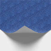 Stijlvolle Glitzy Blue Sequin Sparkles Cadeaupapier (Hoek)