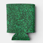 Stijlvolle Glitzy Green Sequin Sparkles Blikjeskoeler (Achterkant)