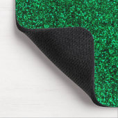 Stijlvolle Glitzy Green Sequin Sparkles Muismat (Hoek)