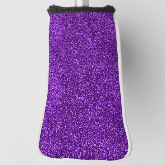 Stijlvolle Glitzy Paarse Sequin Sparkles Golfheadcover (Draai 90)