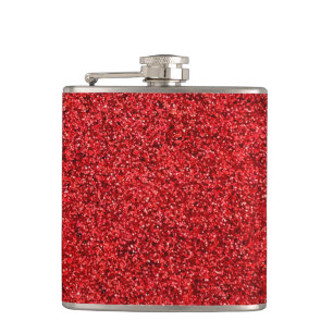 Stijlvolle Glitzy Red Sequin Sparkles Heupfles