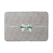 Stijlvolle Glitzy Sequins, Mint Bow & Ribbon Badmat (Voorkant)