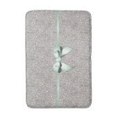 Stijlvolle Glitzy Sequins, Mint Bow & Ribbon Badmat (Voorkant Verticaal)