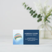 Stijlvolle Global Logo | Moderne bedrijven Visitekaartje (Staand voorkant)