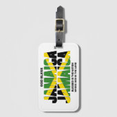 Stijlvolle GOD ZEGENE JAMAICA Vlag Bagagelabel (Voorkant (verticaal))