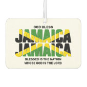 Stijlvolle GOD ZEGENE JAMAICA Vlag Luchtverfrisser (Achterkant)