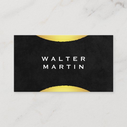Stijlvolle Gold Accent Visitekaartje (Voorkant)
