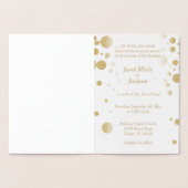 Stijlvolle Gold Confetti Stippen | Witte achtergro Folie Kaarten (Binnen)