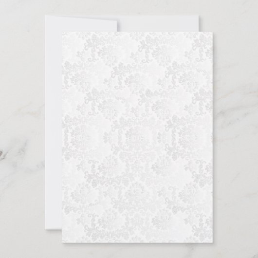 Stijlvolle Gold Confetti Stippen | Witte textuur Save The Date (Achterkant)