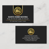 Stijlvolle Gold Curved Border Trucking Visitekaartje (Voorkant / Achterkant)