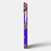 Stijlvolle Gold Glitter-look Floral iPad mini-draa Case-Mate iPhone Case (Achterkant / Links)