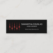 Stijlvolle Gold Guitar Equalizer Panel Sound Engin Mini Visitekaartje (Voorkant)