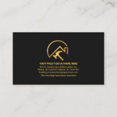 Stijlvolle Gold Handyman Tools Stripe Remodeling Visitekaartje (Achterkant)