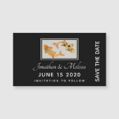 Stijlvolle Gold Koi Fish Save the Date (Voorkant)