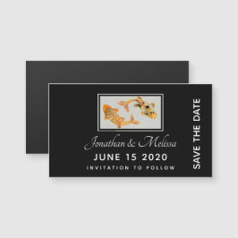Stijlvolle Gold Koi Fish Save the Date