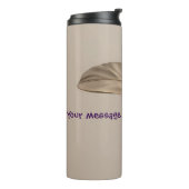 Stijlvolle Gold Leaf Travel Mug Thermosbeker (Gedraaid links)