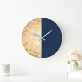 Stijlvolle gold & navy blue grote klok (Huis)
