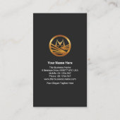 Stijlvolle Gold Phantom Grey Grunge Texture Securi Visitekaartje (Achterkant)