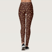 Stijlvolle Gold Rain Drop Pattern Dames Leggings (Achterkant)