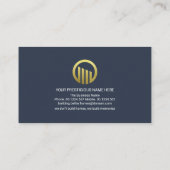 Stijlvolle Gold Rooftop Building Builder Visitekaartje (Achterkant)