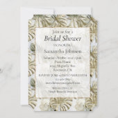 Stijlvolle Gold Sage Green Tropical Vrijgezellenfe Kaart (Voorkant)