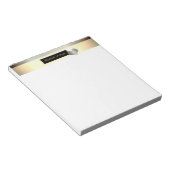 Stijlvolle Gold Stripes, Lijst, speciaal aangepast Notitieblok (Schuin)