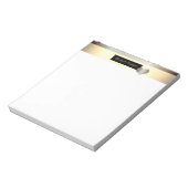 Stijlvolle Gold Stripes, Lijst, speciaal aangepast Notitieblok (Linkerzijde)