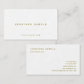 Stijlvolle Gold Text Premium Ultra Thick Luxury Visitekaartje (Voorkant / Achterkant)