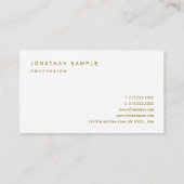 Stijlvolle Gold Text Premium Ultra Thick Luxury Visitekaartje (Achterkant)