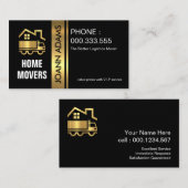 Stijlvolle Gold Truck Movers Visitekaartje (Voorkant / Achterkant)