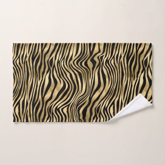 Stijlvolle Gold Zebra-afdrukken  Bad Handdoek (Handdoek)
