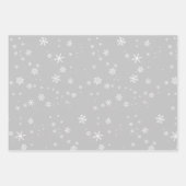 Stijlvolle Golden Blue Snowflake Kerst Feestdagen Inpakpapier Vel (Voorkant 2)
