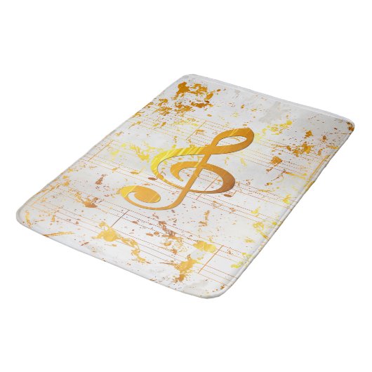 Stijlvolle Golden Harmony Musical Chaos Ivory Badmat (Gekanteld)