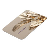 Stijlvolle Golden Leaf Mok Magneet (Linkerzijde)