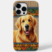 Stijlvolle Golden Retriever Dog Kleurrijk Lijst Case-Mate iPhone Case (Achterkant)