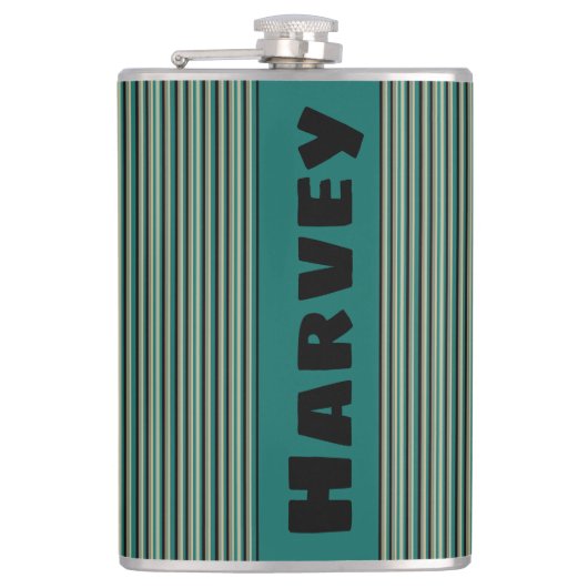 Stijlvolle Golf of Reiskolf Heupfles (Voorkant)