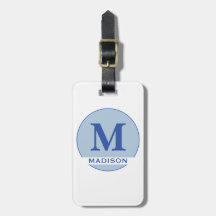 Stijlvolle Golfclub Monogram Naam Blauw