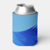 Stijlvolle golven in blues-Koelbox Blikjeskoeler (Blikje Voorkant)