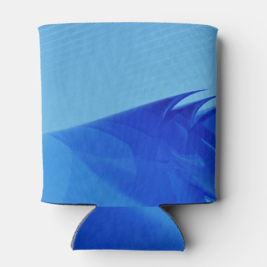 Stijlvolle golven in blues-Koelbox Blikjeskoeler (Achterkant)