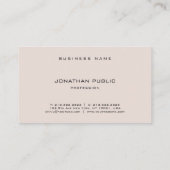 Stijlvolle Gothic Font Professional Cool Simple Pl Visitekaartje (Achterkant)