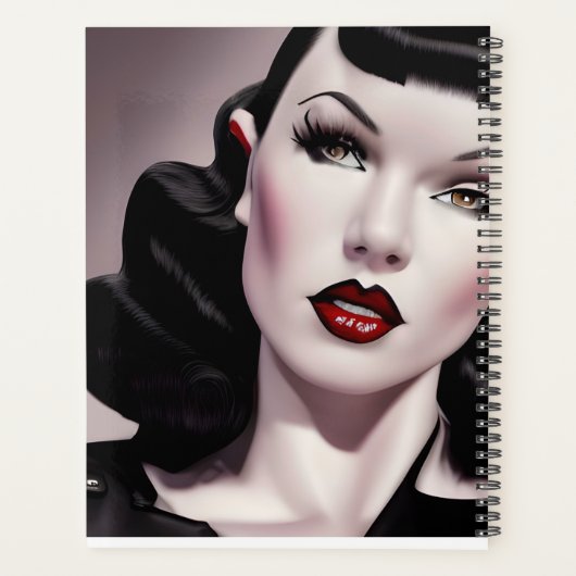 Stijlvolle Gothic Itinerary Day Planner (Achterkant)